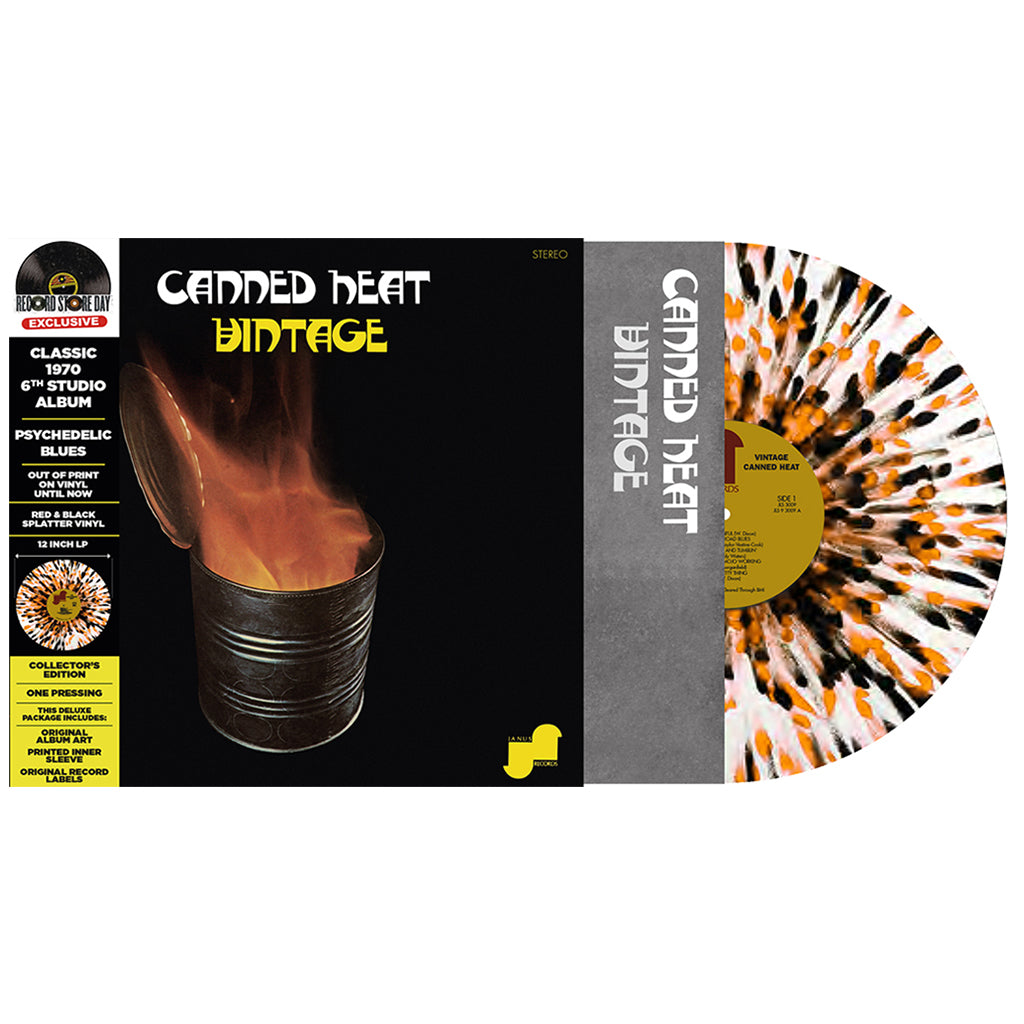 CANNED HEAT - Vintage - LP - Orange & Black Splatter Vinyl [RSD23]