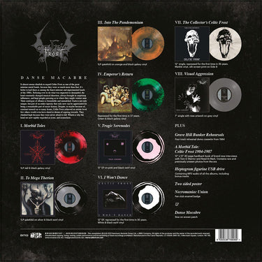 CELTIC FROST - Danse Macabre - 7LP + Extras - Deluxe Splatter Vinyl Box Set