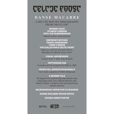 CELTIC FROST - Danse Macabre - 7LP + Extras - Deluxe Splatter Vinyl Box Set