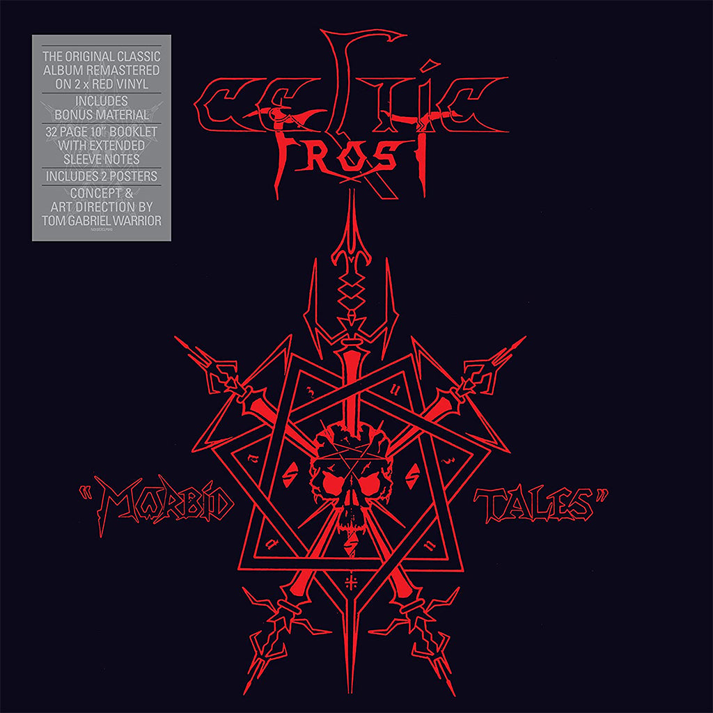 CELTIC FROST - Morbid Tales (Remastered w/ Bonus Tracks & 2 Posters) - 2LP - Gatefold 180g Red Vinyl