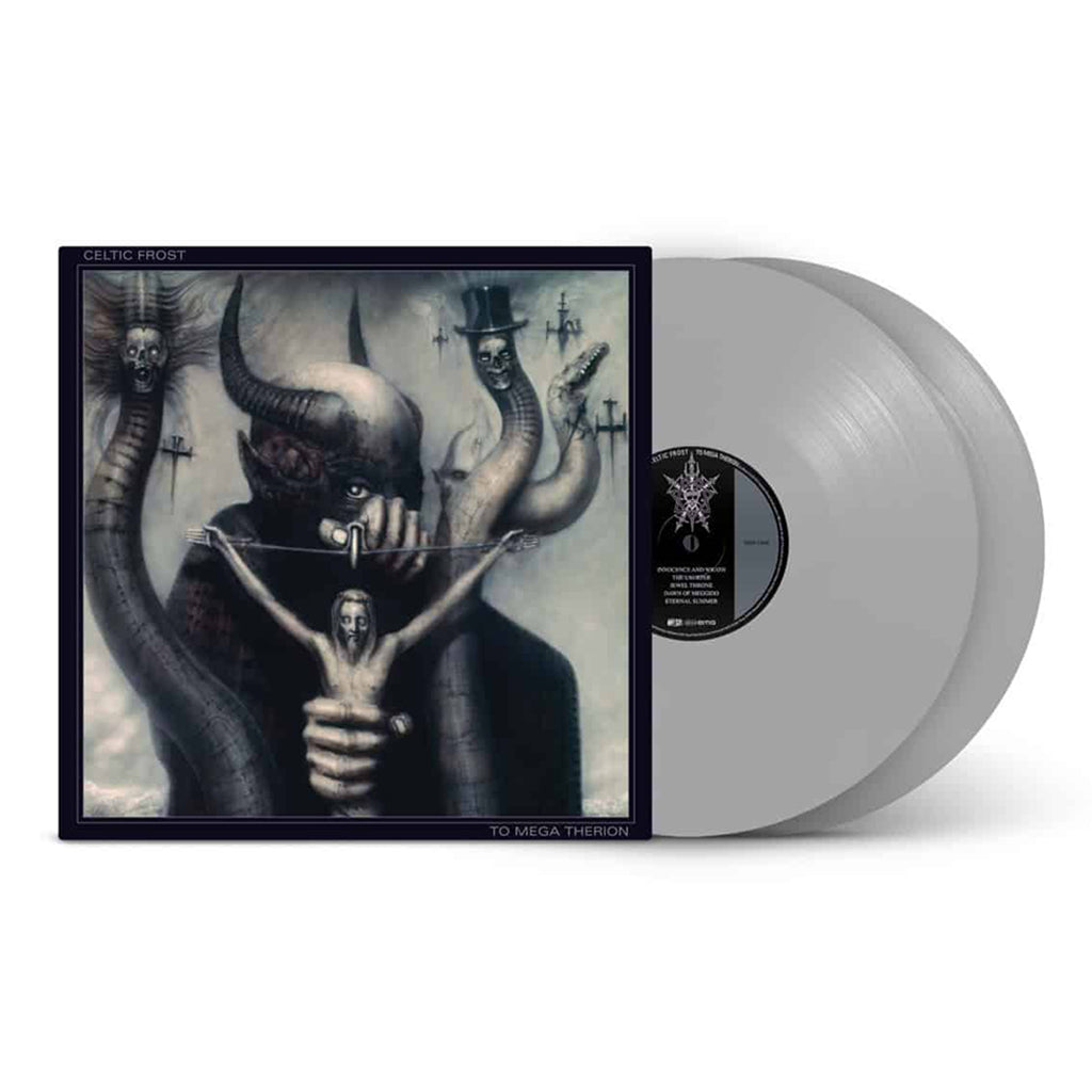 CELTIC FROST - To Mega Therion (Remastered w/ Bonus Tracks & 2 Posters) - 2LP - Gatefold 180g Silver Vinyl