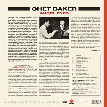 CHET BAKER - Angel Eyes (Waxtime In Color Edition w/ Bonus Track) - LP - 180g Red Vinyl