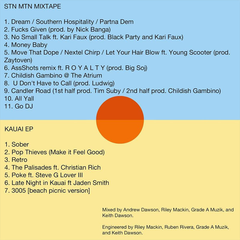 CHILDISH GAMBINO - Kauai EP - LP - Blue / Yellow Mix Vinyl [RSD 2022]