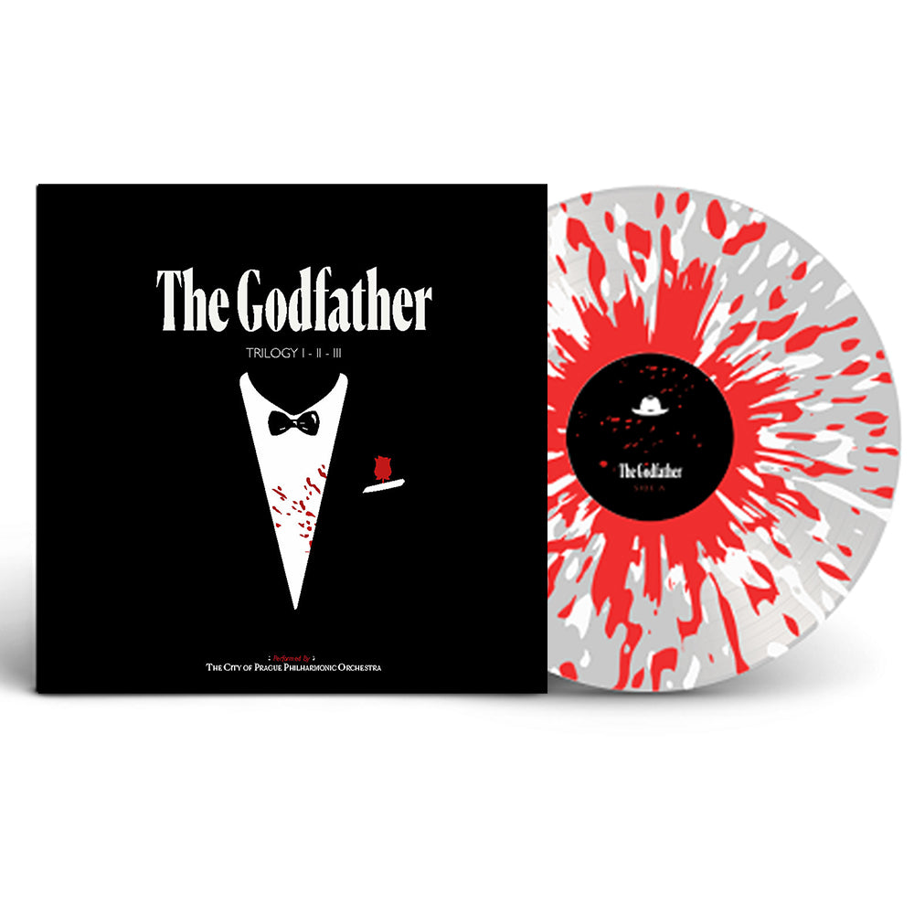 THE CITY OF PRAGUE PHILHARMONIC ORCHESTRA - The Godfather Trilogy - 2LP - Clear w/ White & Red Splatter Vinyl