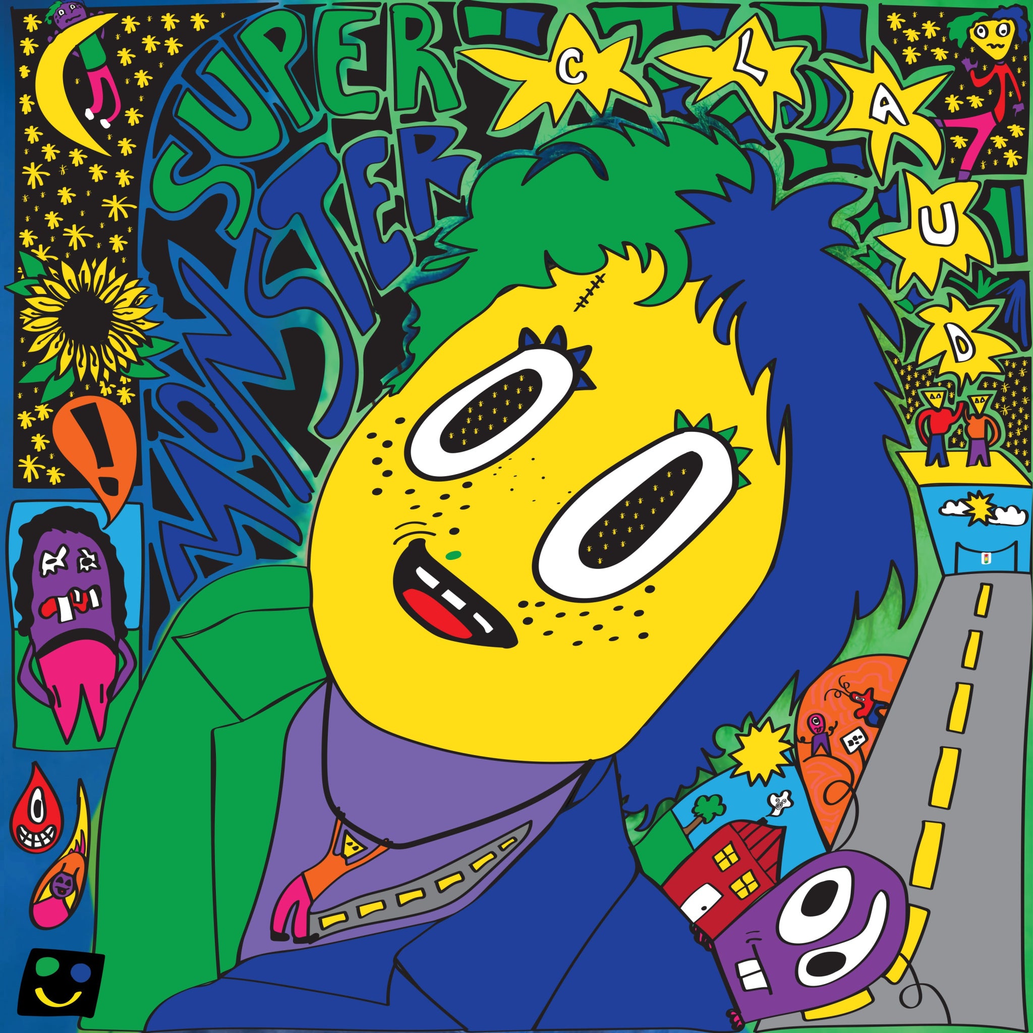 CLAUD - Super Monster - LP - Green/Blue Coloured Vinyl