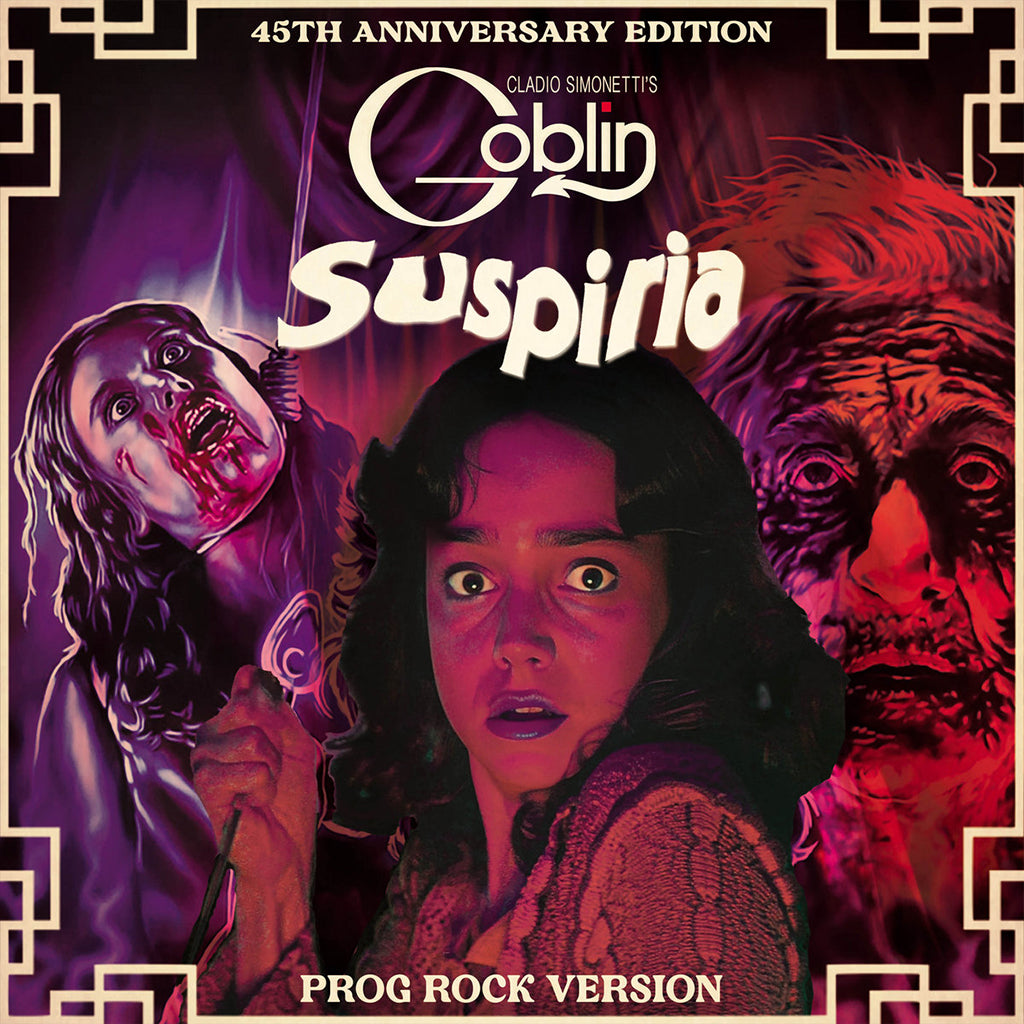 CLAUDIO SIMONETTI'S GOBLIN - Suspiria (45th Anniversary Prog Rock Version) - LP - Gatefold Transparent Blue Marble Vinyl