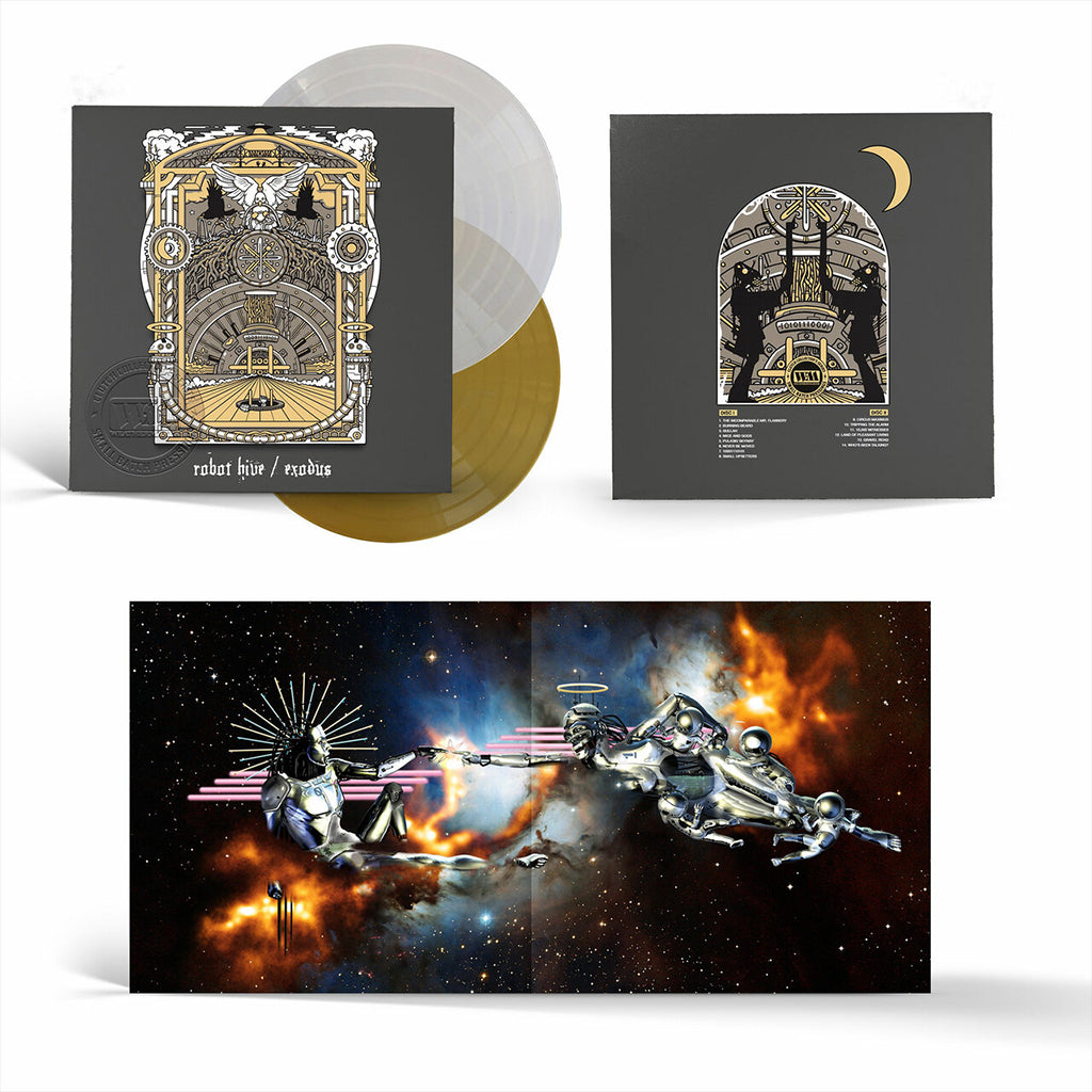 CLUTCH - Robot Hive / Exodus [w/ SIGNED Insert] - 2LP + 7" - 180g Metallic Silver & Gold Vinyl