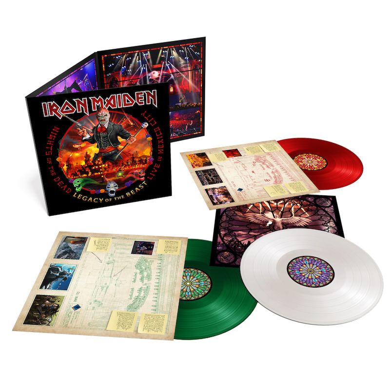 IRON MAIDEN - Nights Of The Dead- 3LP - Triple Coloured Vinyl