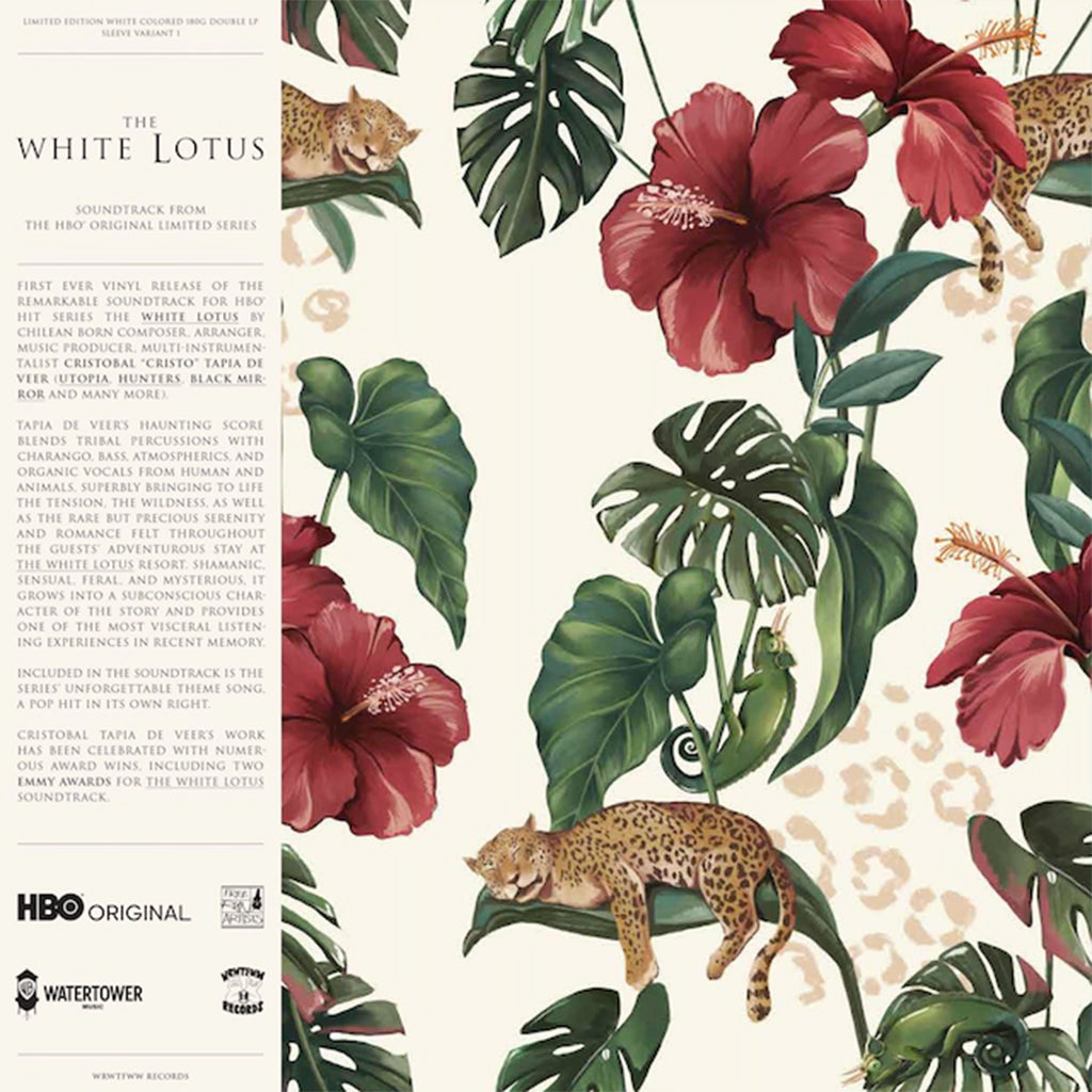 CRISTOBAL TAPIA DE VEER - The White Lotus - Soundtrack From The HBO Series (Sleeve Variant 1 w/ Obi-Strip & Art Print Inlay) - 2LP - Gatefold 180g White Vinyl [MAR 31]