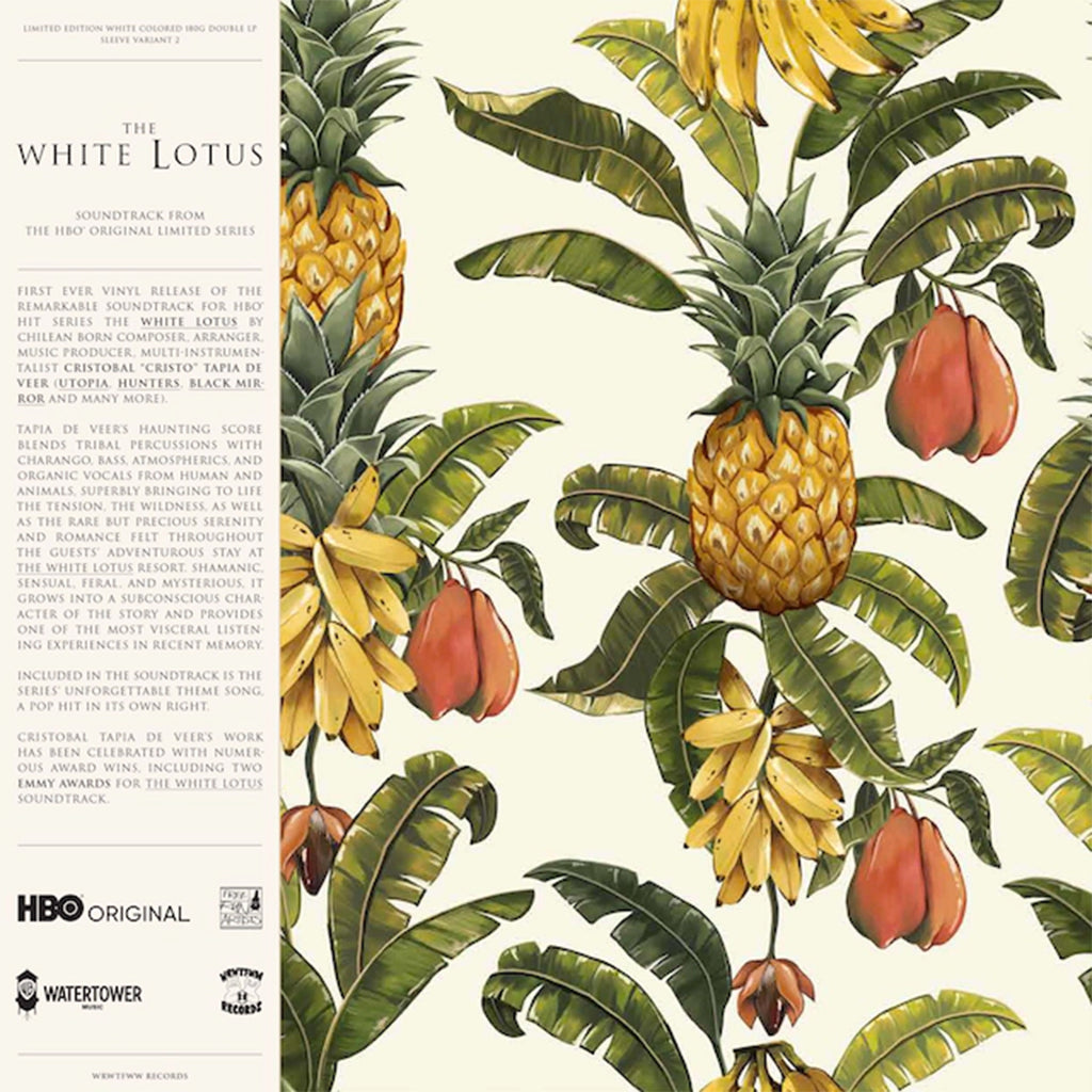 CRISTOBAL TAPIA DE VEER - The White Lotus - Soundtrack From The HBO Series (Sleeve Variant 2 w/ Obi-Strip & Art Print Inlay) - 2LP - Gatefold 180g White Vinyl [MAR 31]