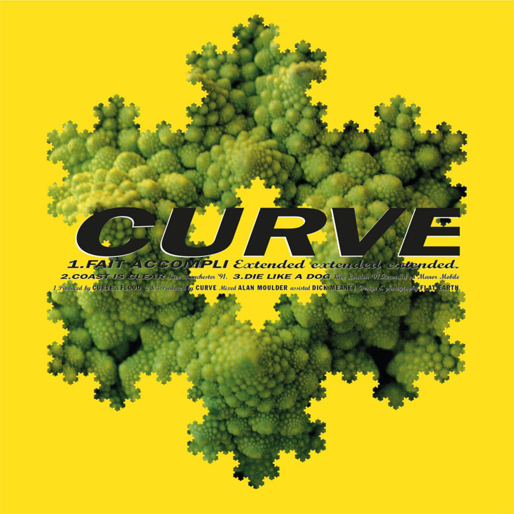 CURVE - Fait Accompli (Extended) [2023 Reissue] - 12" EP - 180g Yellow & Blue Marbled Vinyl
