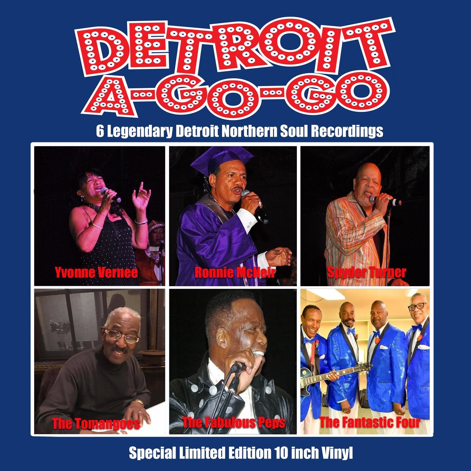 VARIOUS - Detroit A-Go-Go: 6 Legandary Detroit Northern Soul Recordings - 10" - Vinyl