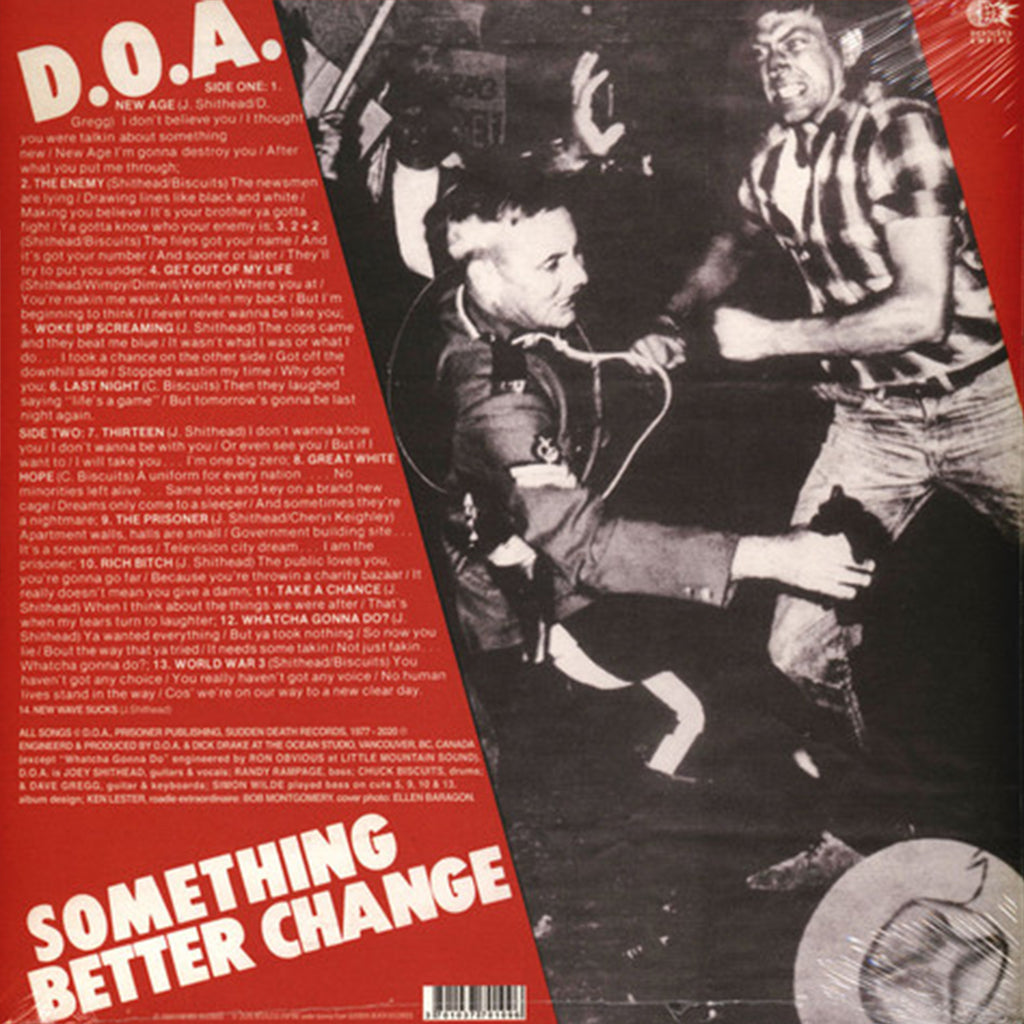 D.O.A. - Something Better Change (2022 Reissue) - LP - Coke Bottle Coloured Vinyl