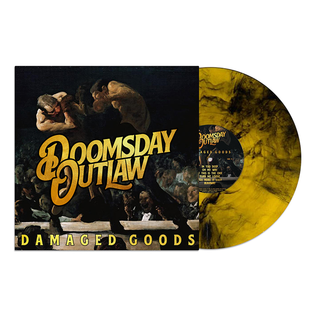DOOMSDAY OUTLAW - Damaged Goods - LP - Gold / Black Marbled Vinyl