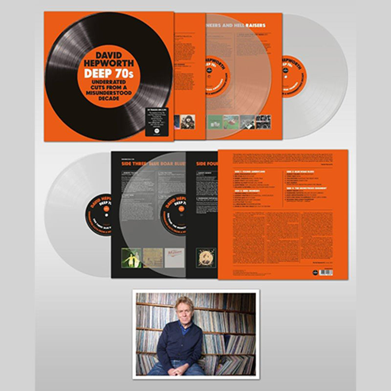 VARIOUS - David Hepworth Deep 70s - Underrated Cuts From a Misunderstood Decade (w/ SIGNED Print) - 2LP - 180g Clear Vinyl