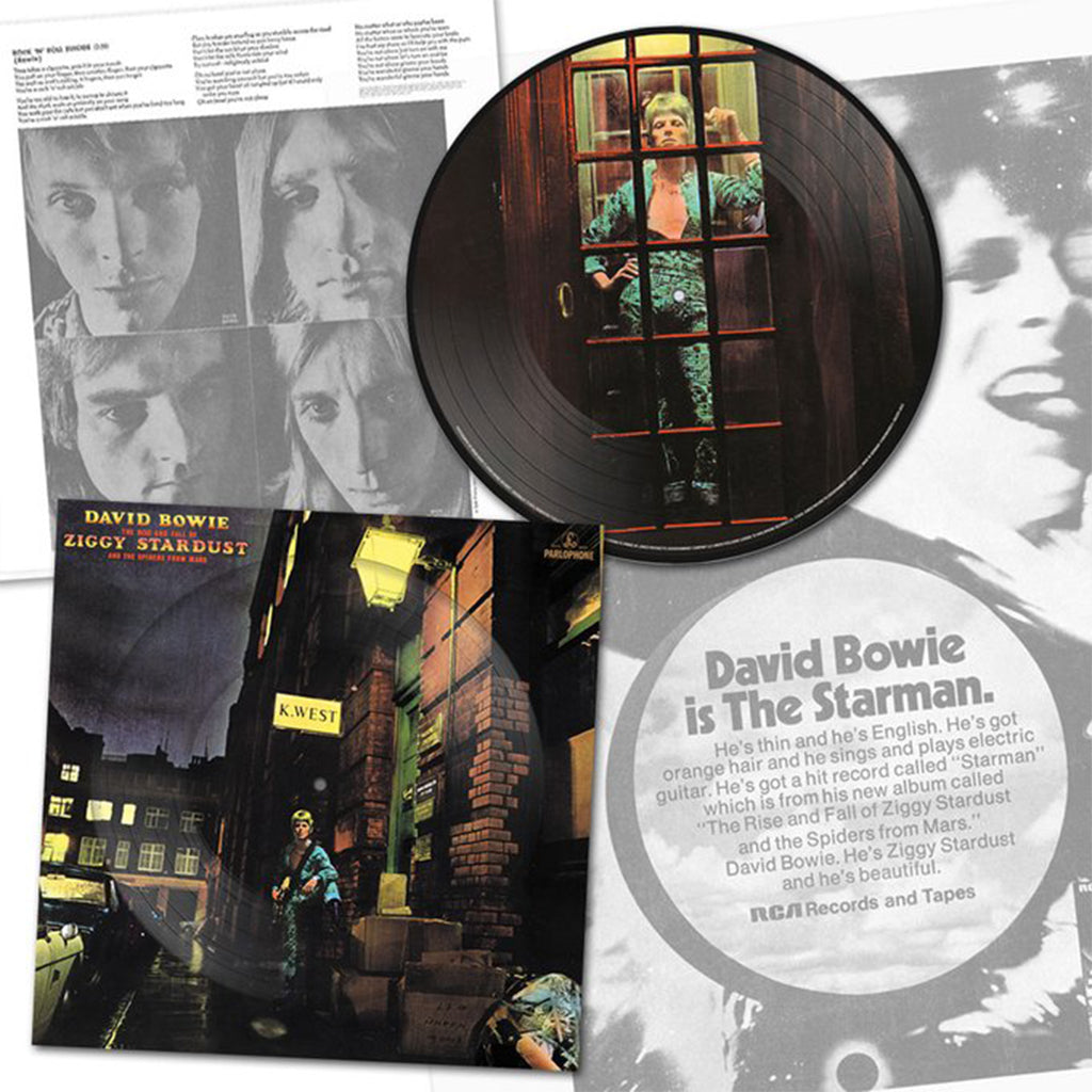 DAVID BOWIE - The Rise and Fall of Ziggy Stardust and the Spiders from Mars (50th Anniversary) - LP - Picture Disc Vinyl