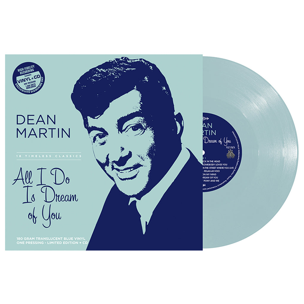 DEAN MARTIN - All I Do Is Dream Of You - LP (with Bonus CD) - 180g Translucent Blue Vinyl [RSD23]