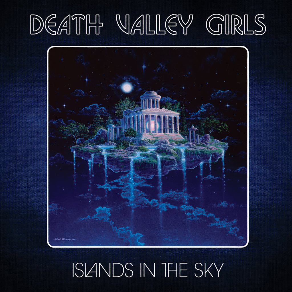 DEATH VALLEY GIRLS - Islands In the Sky (w/ Double-sided Poster) - LP - Half Neon Pink / Half Neon Orange w/ Neon Green Splatter Vinyl