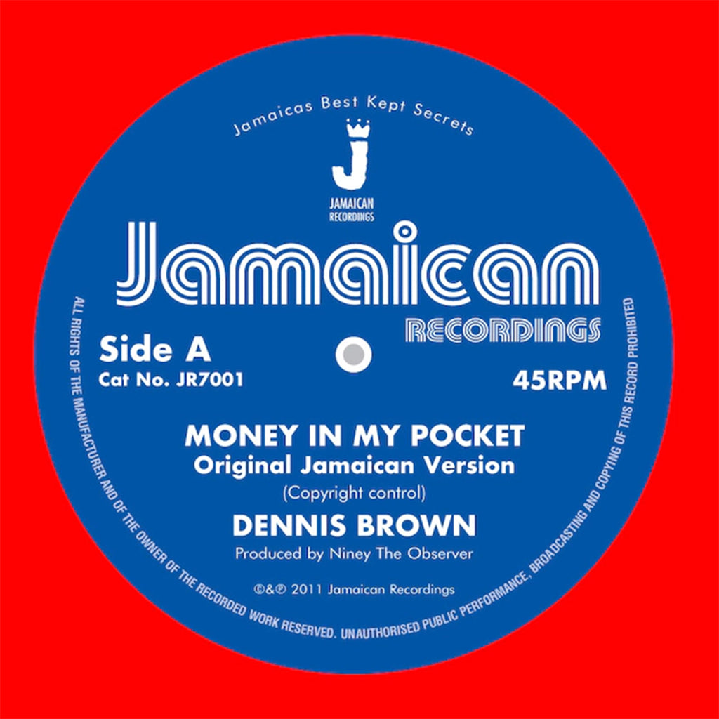 DENNIS BROWN - Money In My Pocket (2023 Reissue) - 7" - Vinyl [FEB 24]
