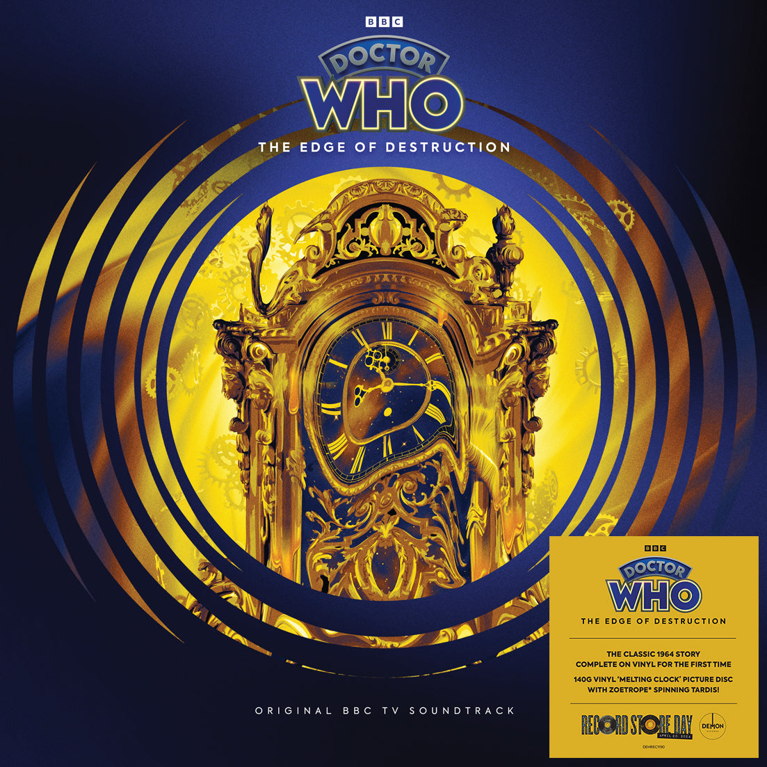 DOCTOR WHO - Doctor Who: The Edge of Destruction (Zoetrope Picture Disc) - 1 LP - Zoetrope Picture Disc [RSD 2024]
