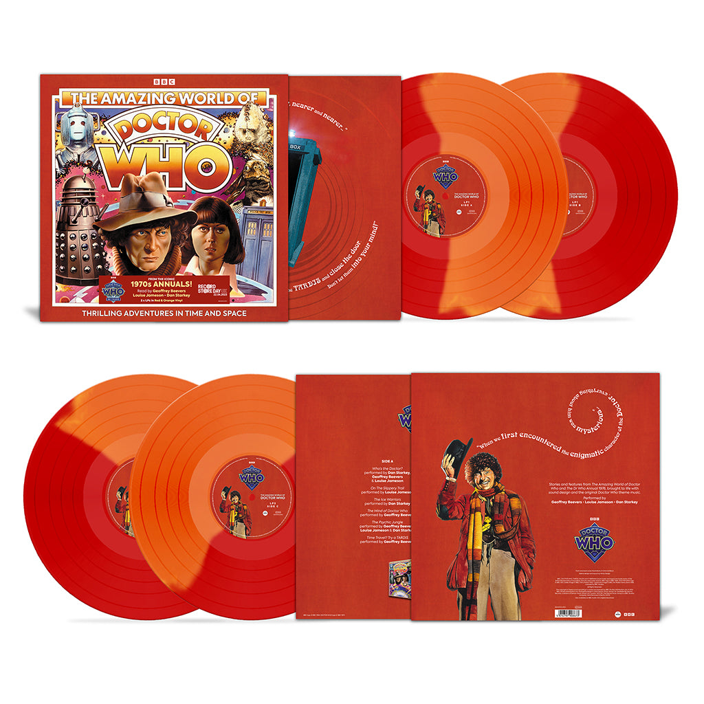 DOCTOR WHO - The Amazing World Of Doctor Who - 2LP - Gatefold Red & Orange Vinyl [RSD23]