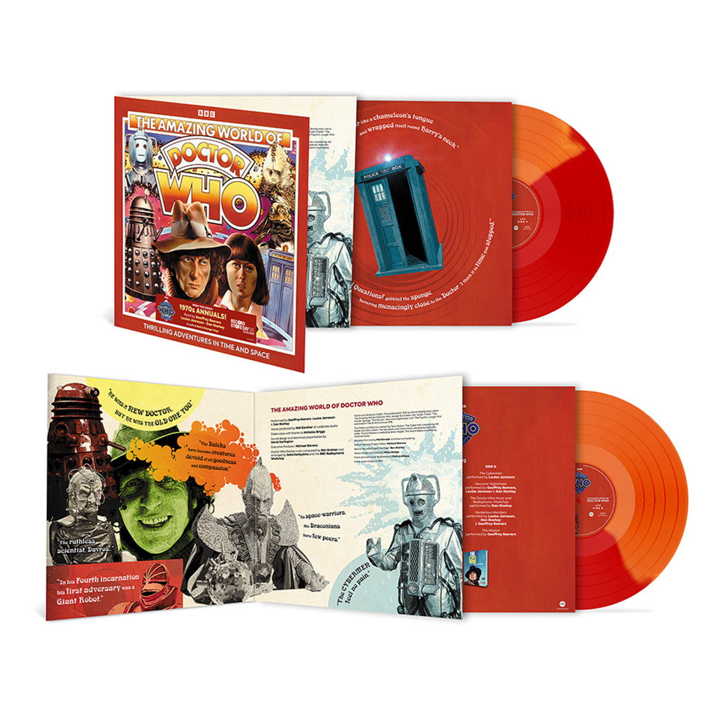 DOCTOR WHO - The Amazing World Of Doctor Who - 2LP - Gatefold Red & Orange Vinyl [RSD23]