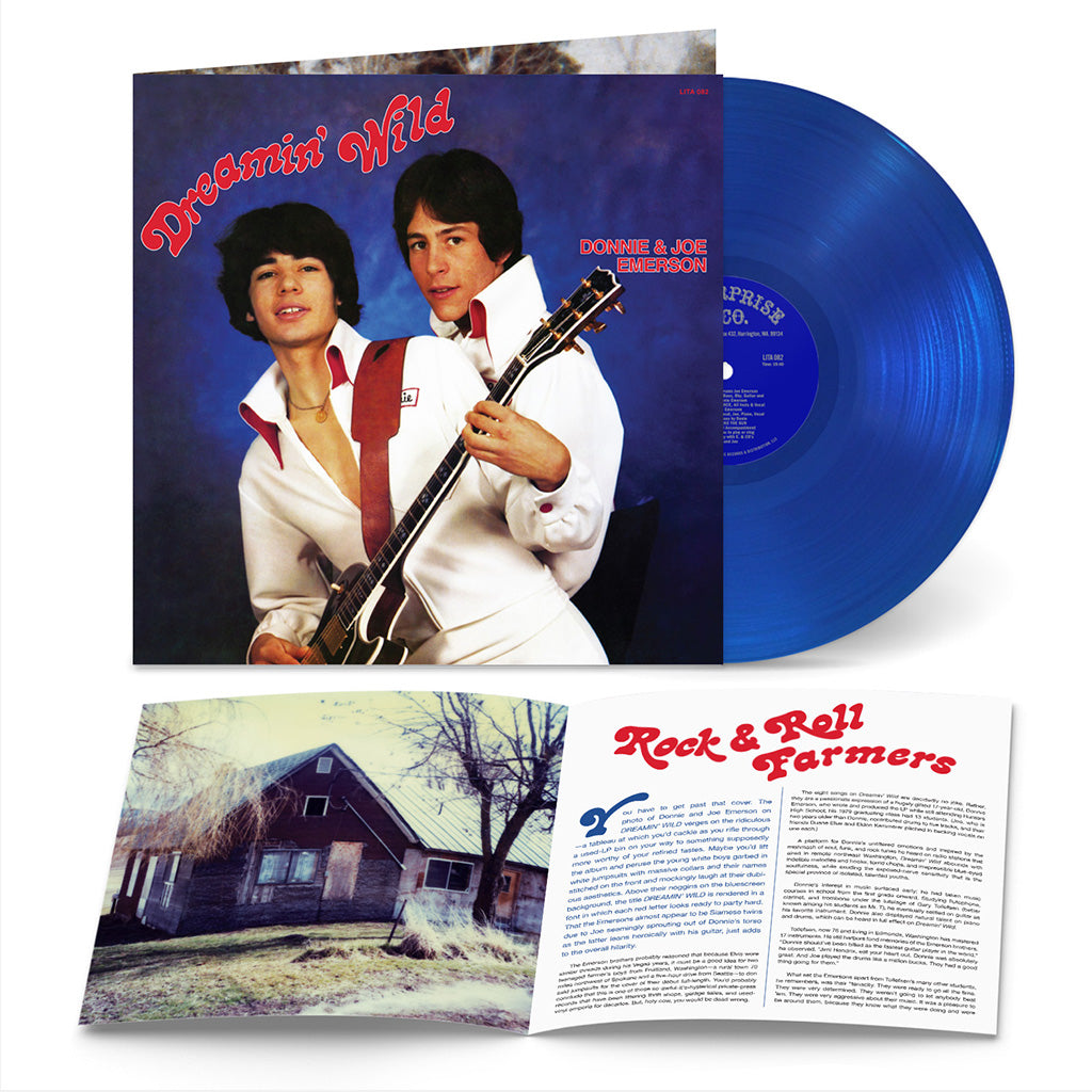 DONNIE & JOE EMERSON - Dreamin' Wild (2023 Edition) - LP - Gatefold Transparent Blue Vinyl