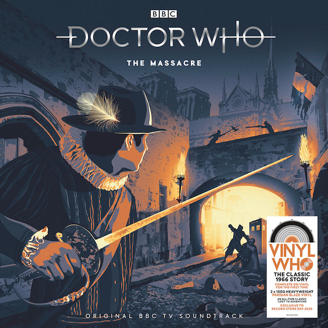 DOCTOR WHO - The Massacre - 2LP Parizian Blaze Splatter Vinyl [RSD2020-AUG29]