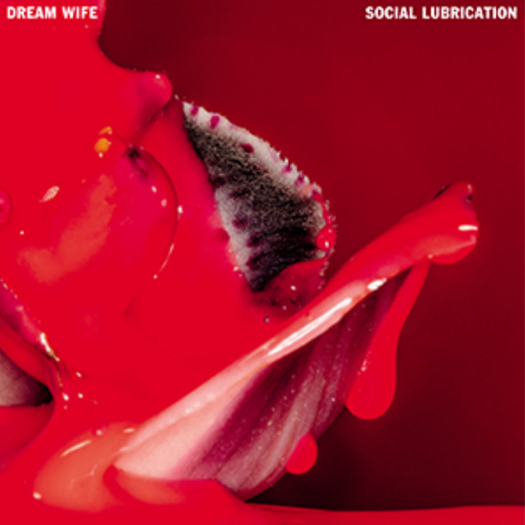 DREAM WIFE - Social Lubrication - Deluxe Edition (w/ Alternative Cover & Bonus Flexi) - LP - Gatefold Deep Red & Black Vinyl