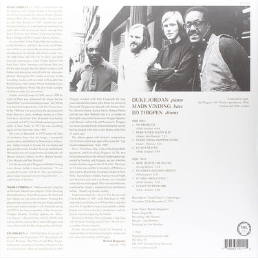 DUKE JORDAN - Flight To Denmark - LP - 180g Vinyl