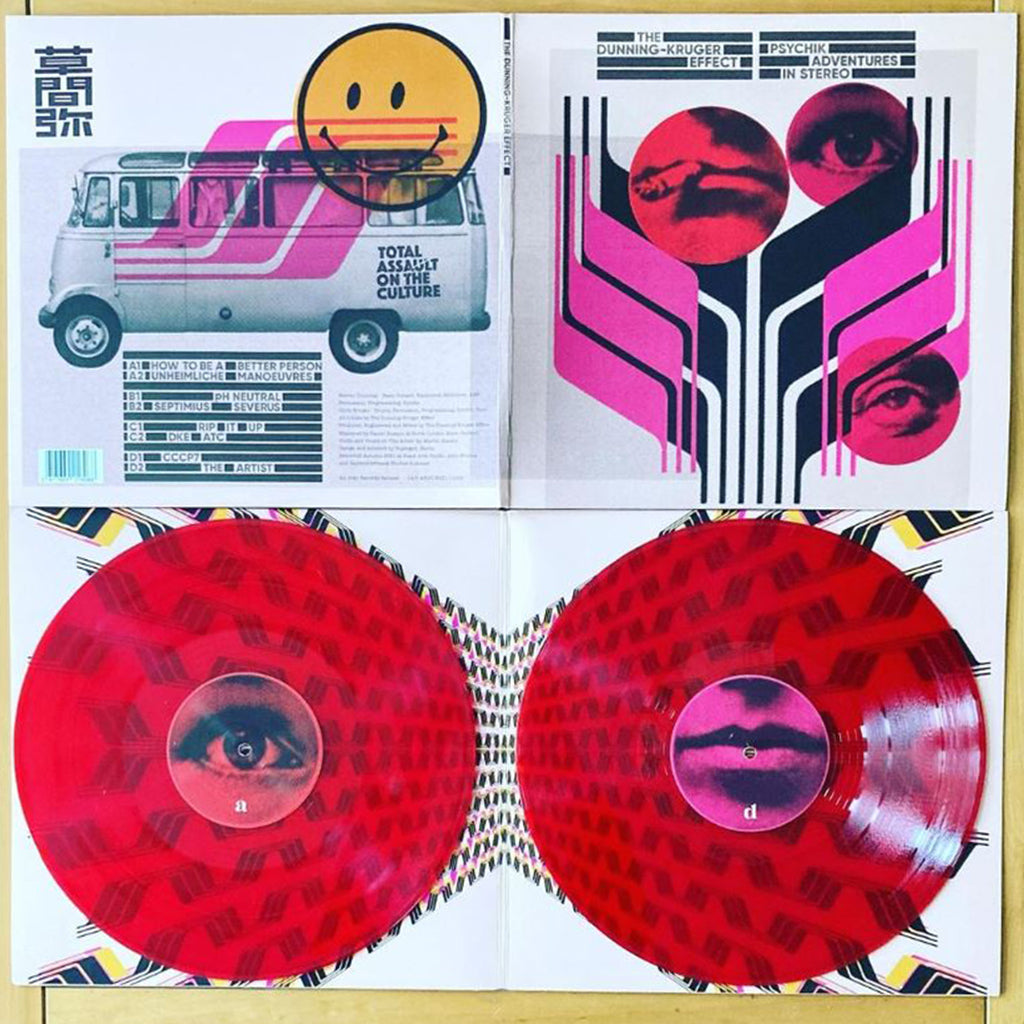 THE DUNNING-KRUGER EFFECT - Psychik Adventures in Stereo - LP (12" x 2) - Gatefold Transparent Red Vinyl