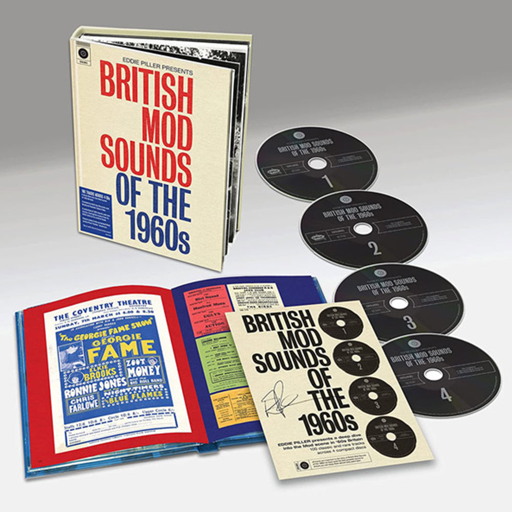 VARIOUS: EDDIE PILLER PRESENTS - British Mod Sounds Of The 1960s - 4CD
