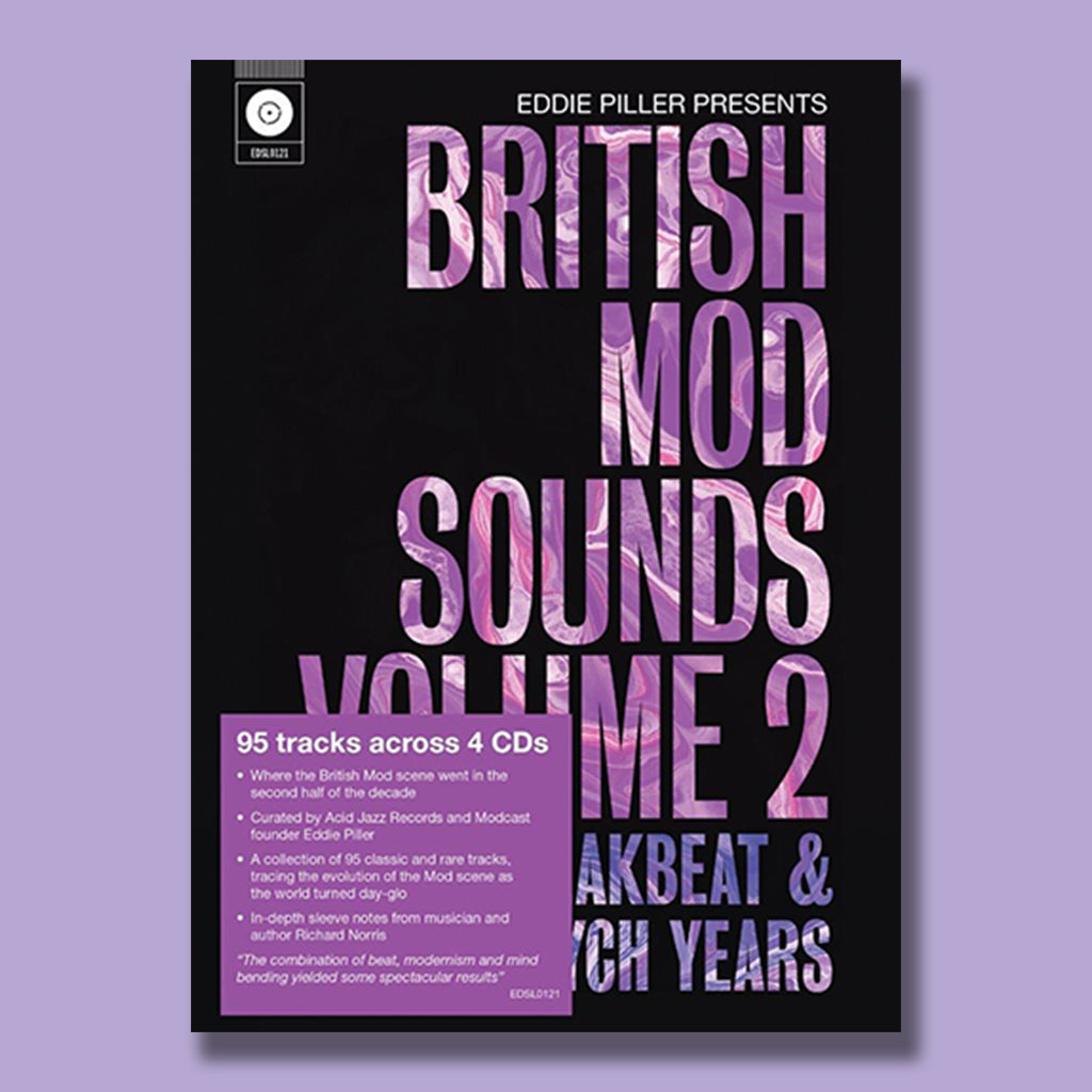 VARIOUS / EDDIE PILLER PRESENTS - British Mod Sounds of The 1960s Volume 2: The Freakbeat & Psych Years - 4CD Mediabook