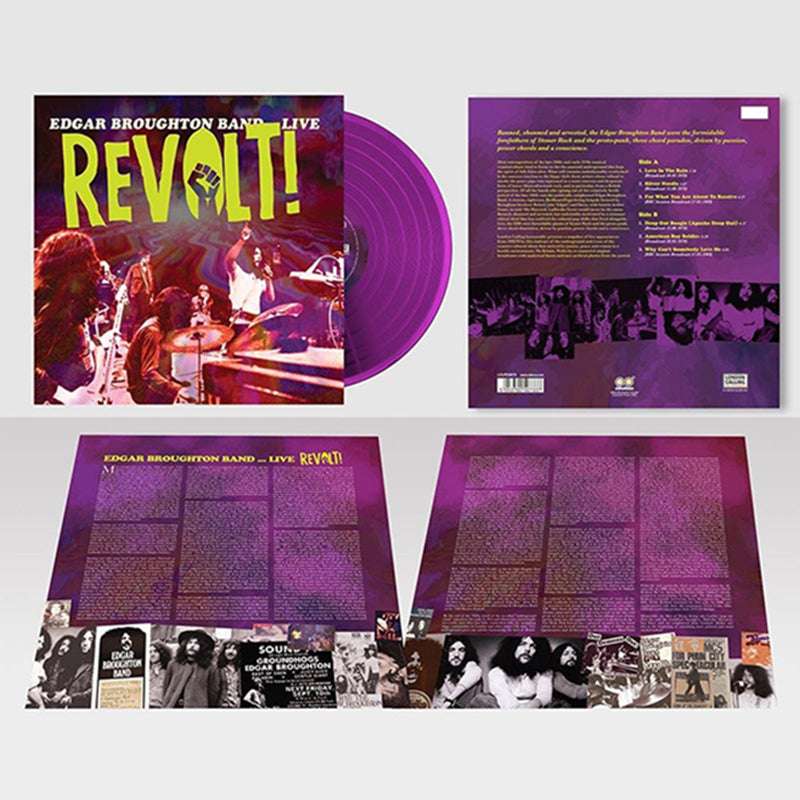 EDGAR BROUGHTON BAND - Live… Revolt! - 10" - 180g Purple Vinyl