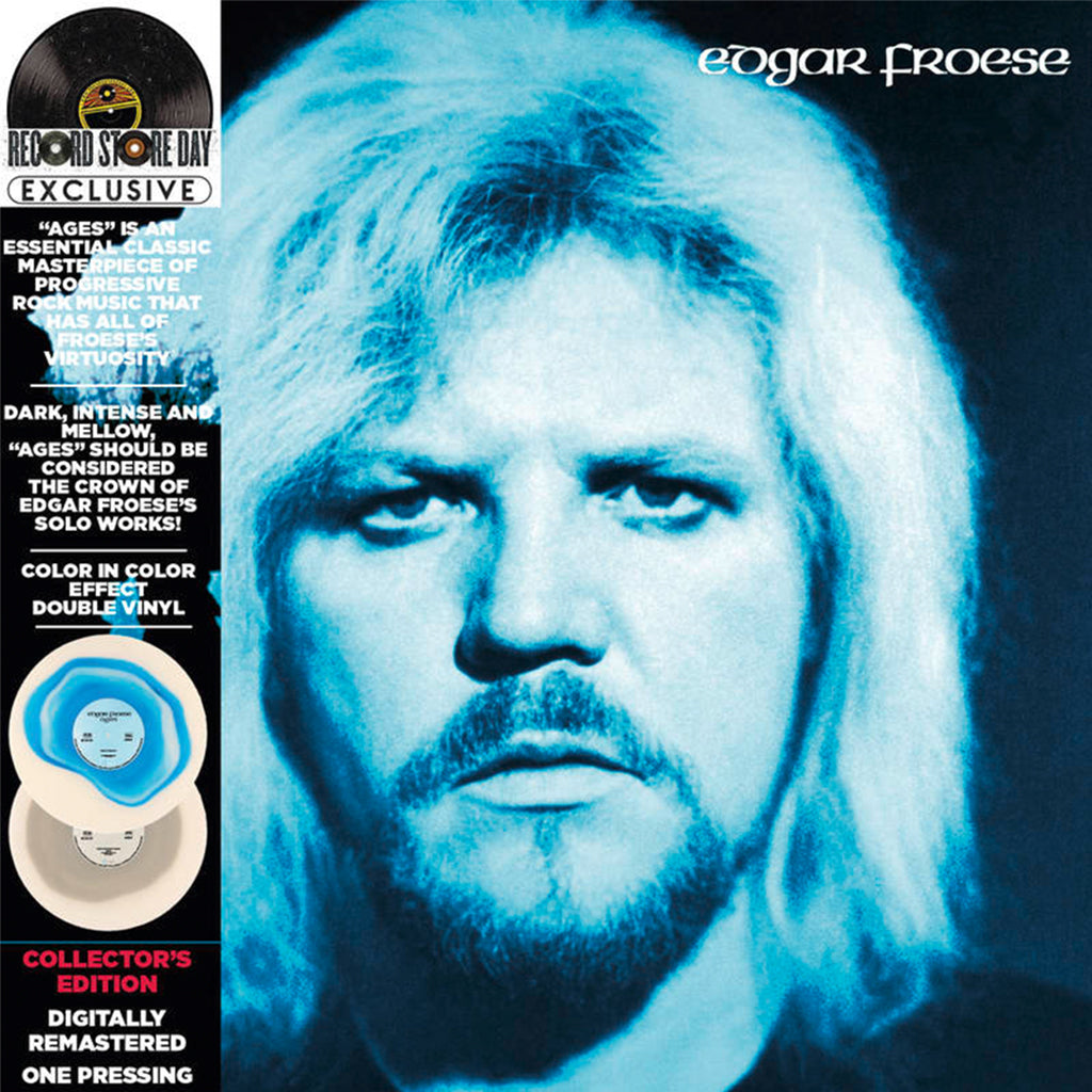 EDGAR FROESE (OF TANGERINE DREAM) - Ages [Remastered] - 2LP - Deluxe Colour In Colour Effect Vinyl [RSD23]