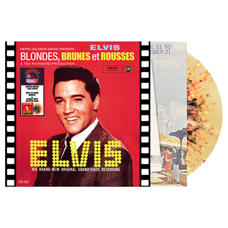 ELVIS PRESLEY - Blondes, Brunes and Rousses (It Happened At The World's Fair) - LP - Yellow & Red Splatter Marble Vinyl [RSD 2022 - DROP 2]