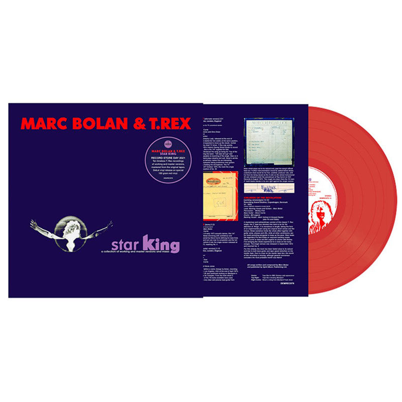 MARC BOLAN AND T REX - Star King - LP - 180g Red Vinyl [RSD2021-JUN12]