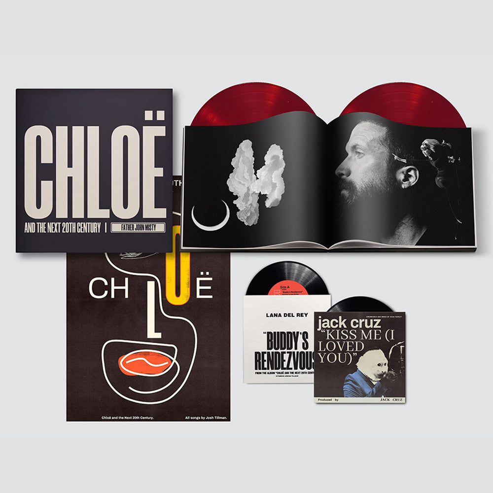 FATHER JOHN MISTY - Chloe And The Next 20th Century - 2LP / Book / 2 x 7" / Poster - Deluxe Clear Red Vinyl Box Set