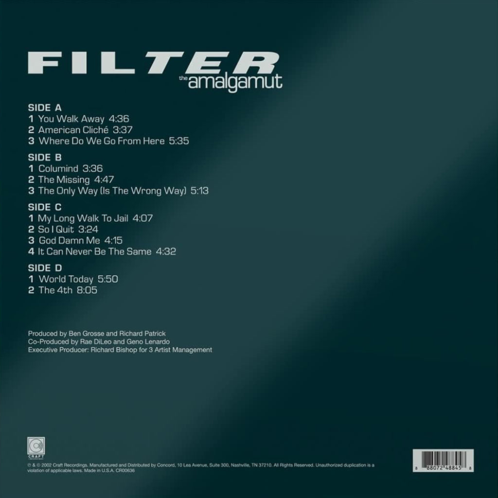 FILTER - The Amalgamut (20th Anniversary Reissue) - 2LP - Gatefold Vinyl