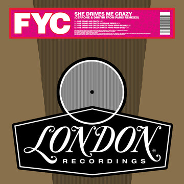 FINE YOUNG CANNIBALS - She Drives Me Crazy (Cerrone and Dimitri From Paris Remixes) - 12" - Transparent Red Vinyl [RSD2021-JUL 17]