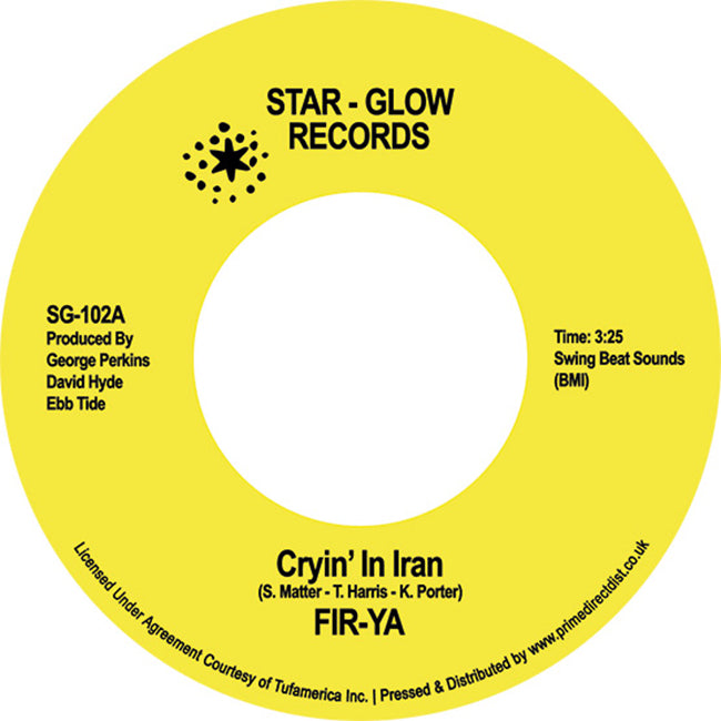 FIR-YA - Crying In Iran / Keep On Tryin' - 7" - Vinyl [RSD 2022]