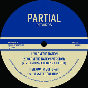 FISH, GOAT & SUFFURAH FEAT. VERSATILE CREATIONS - Warm The Nation - 12"- Vinyl