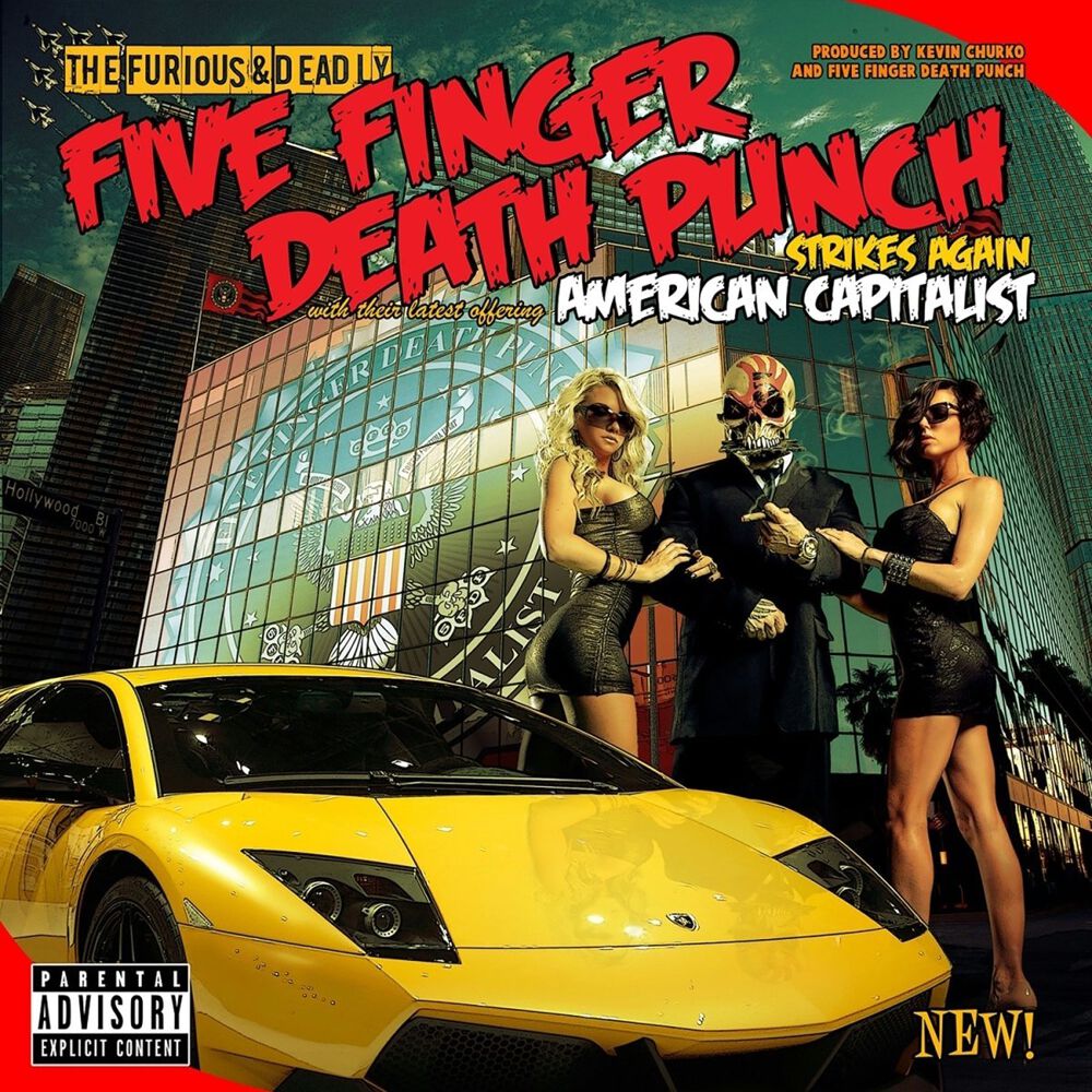 FIVE FINGER DEATH PUNCH - American Capitalist (10th Anniversary) - LP - Gold Vinyl