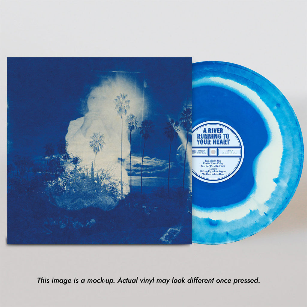 FRUIT BATS - A River Running To Your Heart - LP - Blue & Bone Colour Swirl Vinyl