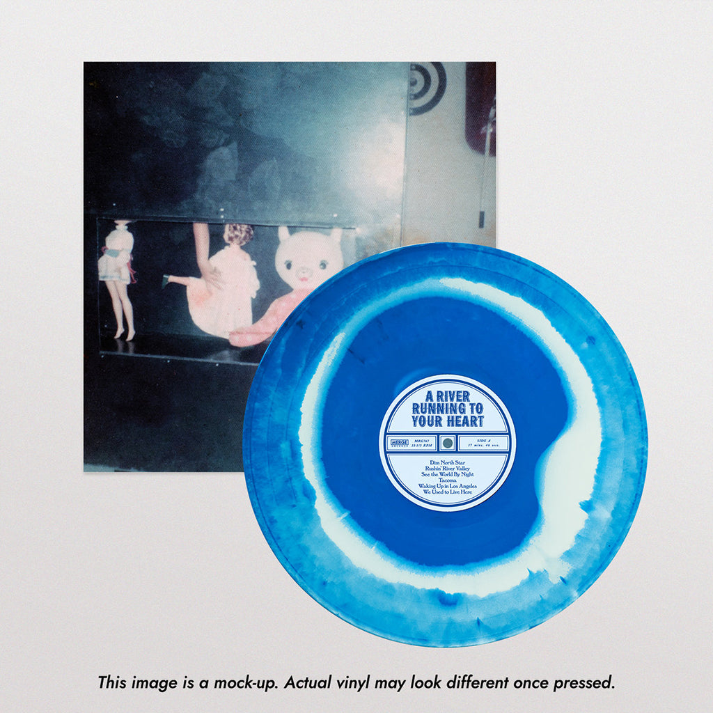 FRUIT BATS - A River Running To Your Heart - LP - Blue & Bone Colour Swirl Vinyl