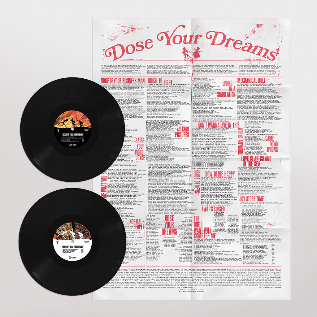 FUCKED UP - Dose Your Dreams - 2LP (w/ Newsprint Poster) - Vinyl