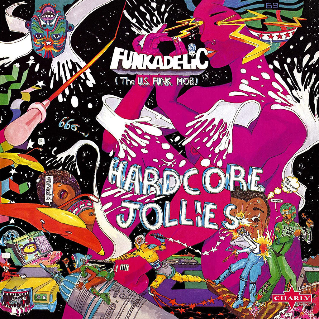 FUNKADELIC - Hardcore Jollies (2023 Reissue w/ Obi-Strip) - LP - Translucent Pink Vinyl