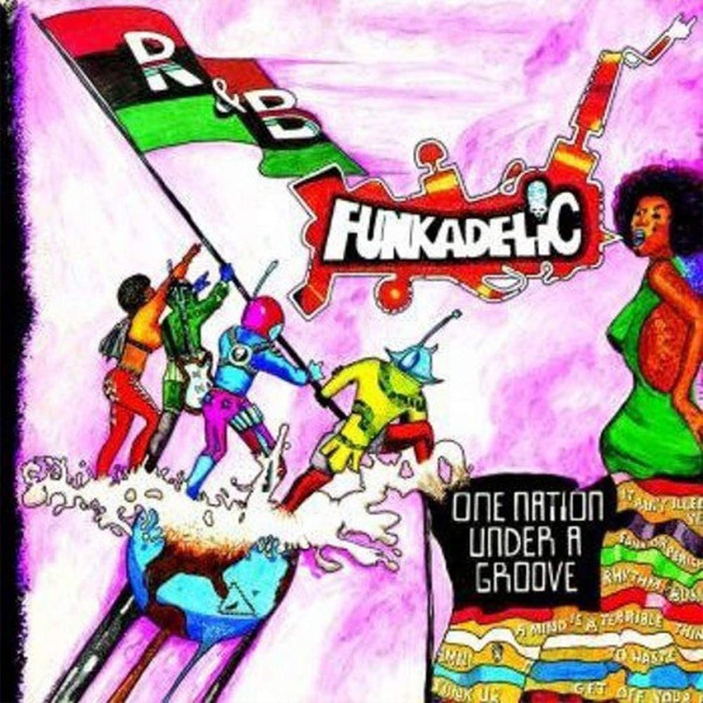 FUNKADELIC - One Nation Under A Groove (2023 Reissue w/ Obi-Strip) - LP + Bonus 12" EP - Red & Green Vinyl