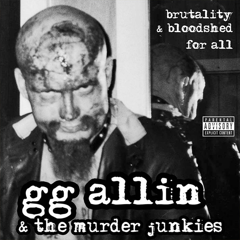 GG ALLIN & THE MURDER JUNKIES - Brutality And Bloodshed For All - LP - Clear Red Vinyl