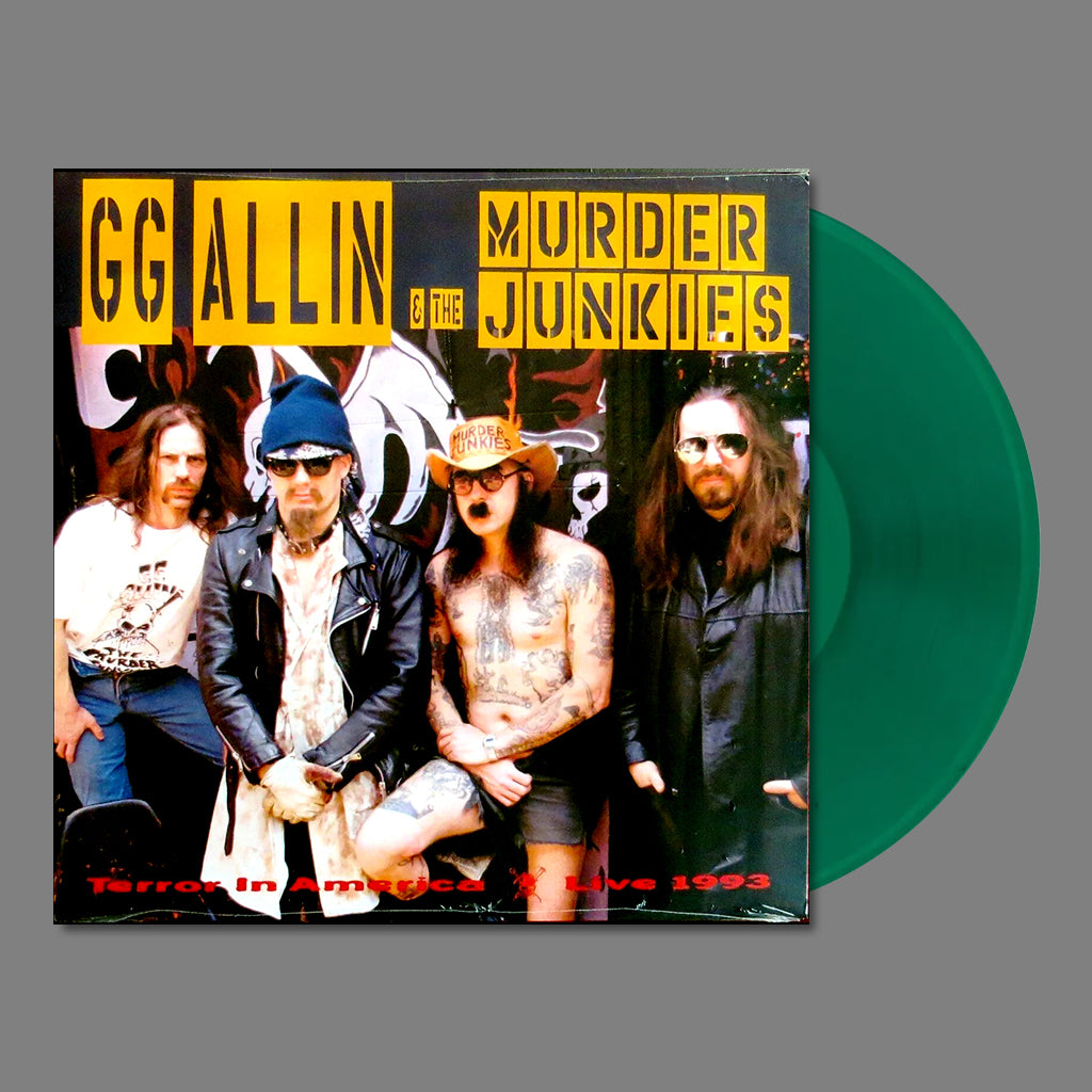 GG ALLIN & THE MURDER JUNKIES - Terror in America - Live 1993 (2023 Reissue) - LP - Transparent Green Vinyl